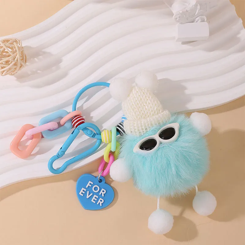 🌟 Adorable Fluffy Buddy Keychain