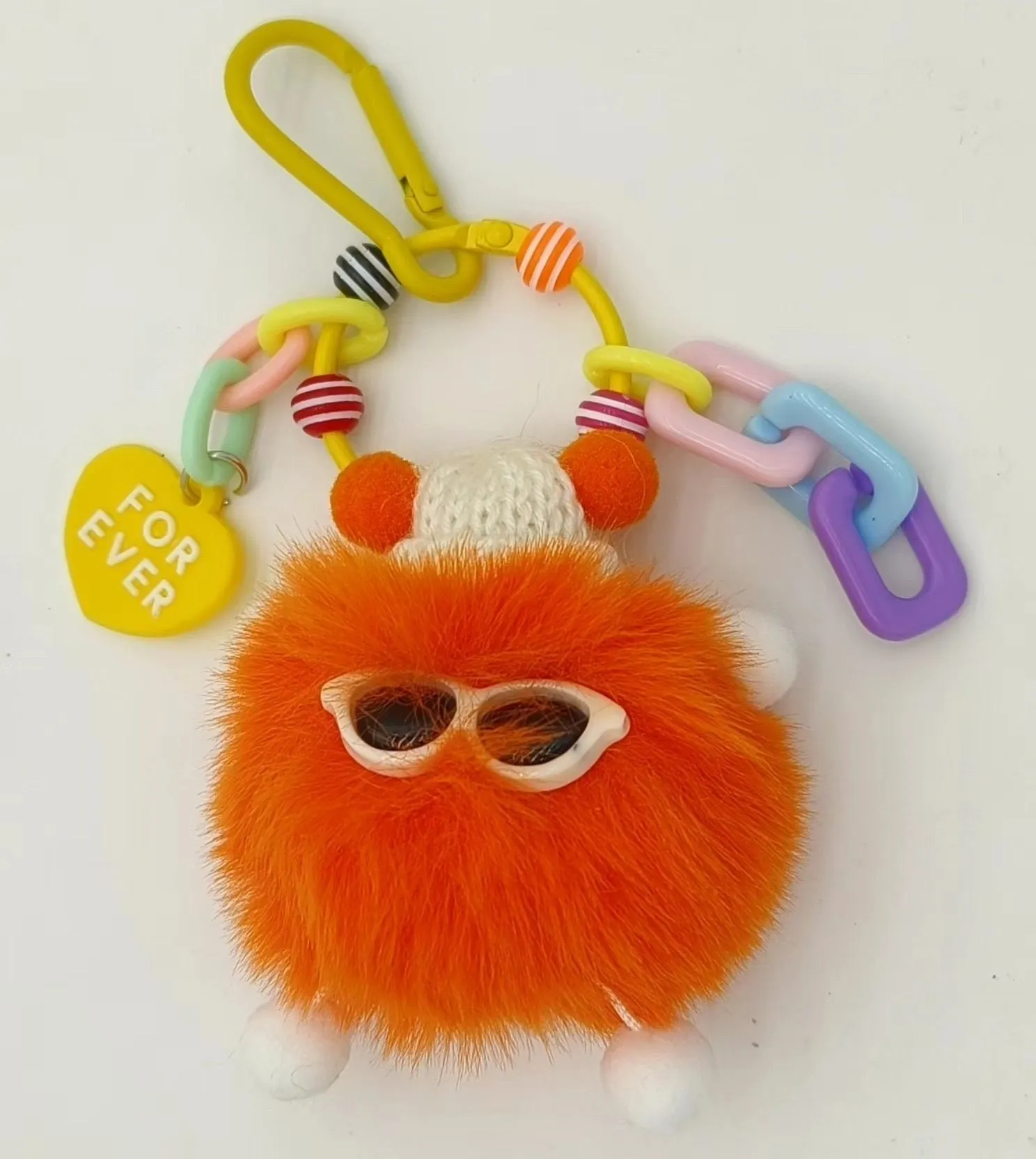 🌟 Adorable Fluffy Buddy Keychain
