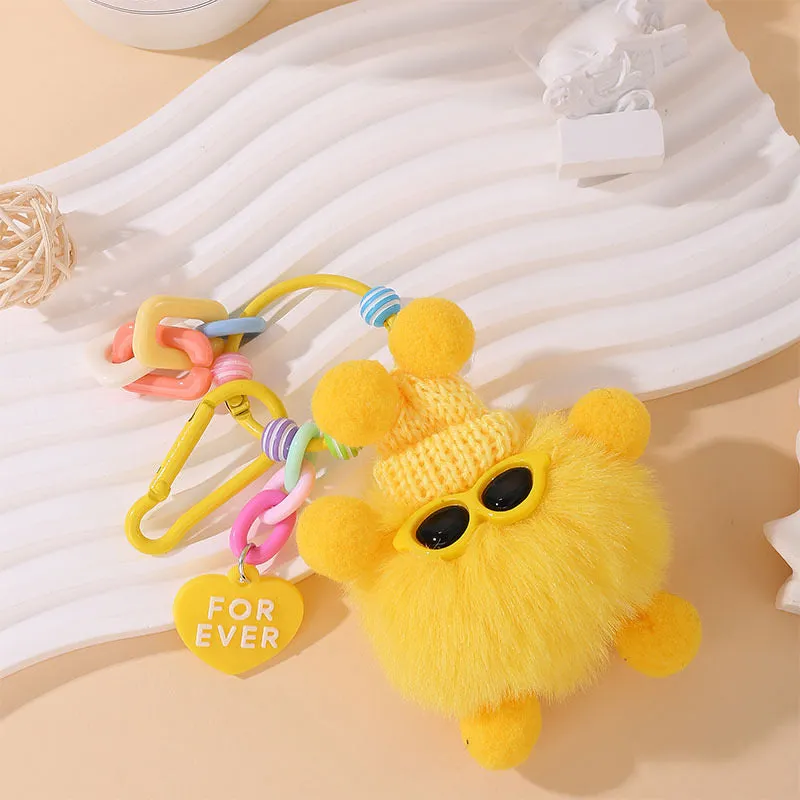 🌟 Adorable Fluffy Buddy Keychain