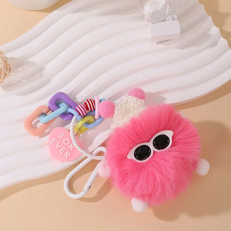 🌟 Adorable Fluffy Buddy Keychain