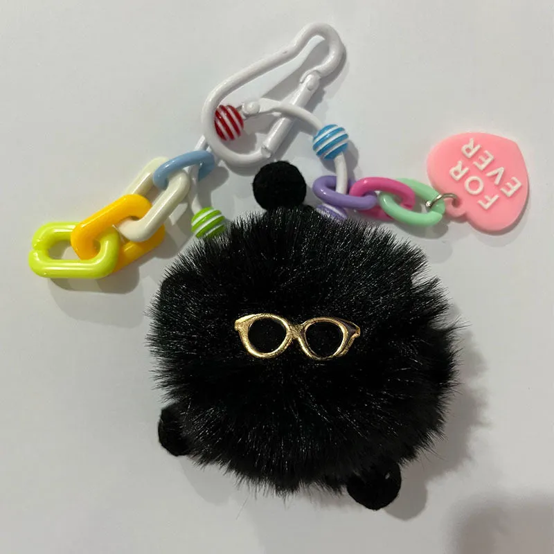 🌟 Adorable Fluffy Buddy Keychain