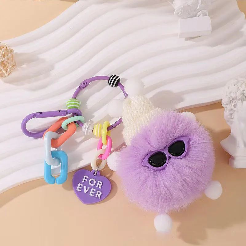 🌟 Adorable Fluffy Buddy Keychain