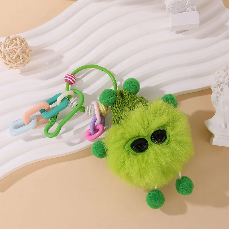 🌟 Adorable Fluffy Buddy Keychain
