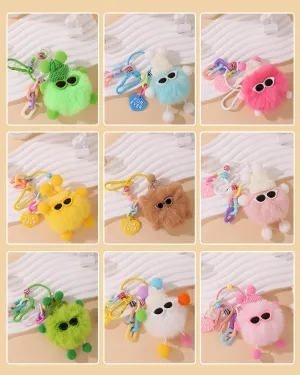 🌟 Adorable Fluffy Buddy Keychain