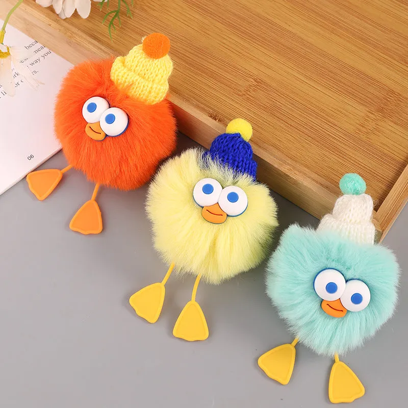 💛 Fluffy Duck Keychain