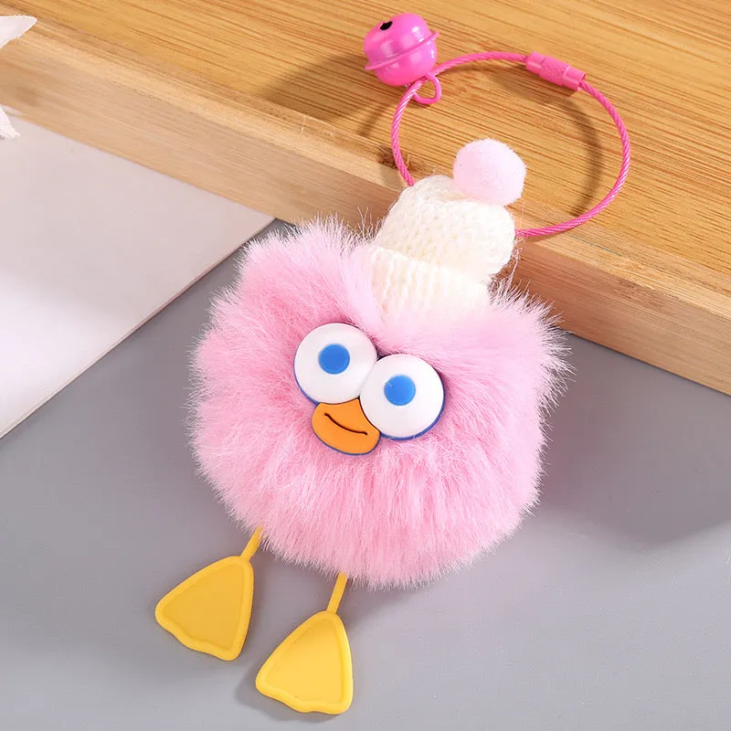 💛 Fluffy Duck Keychain