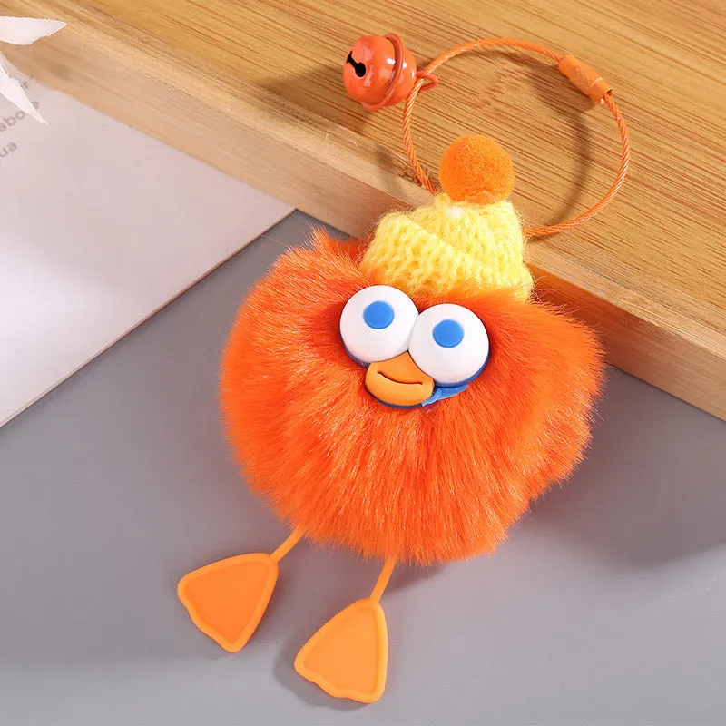 💛 Fluffy Duck Keychain