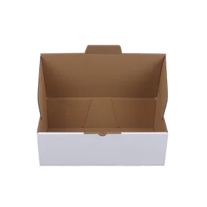 100pcs 240 x 125 x 75mm Diecut White Mailing Box B4