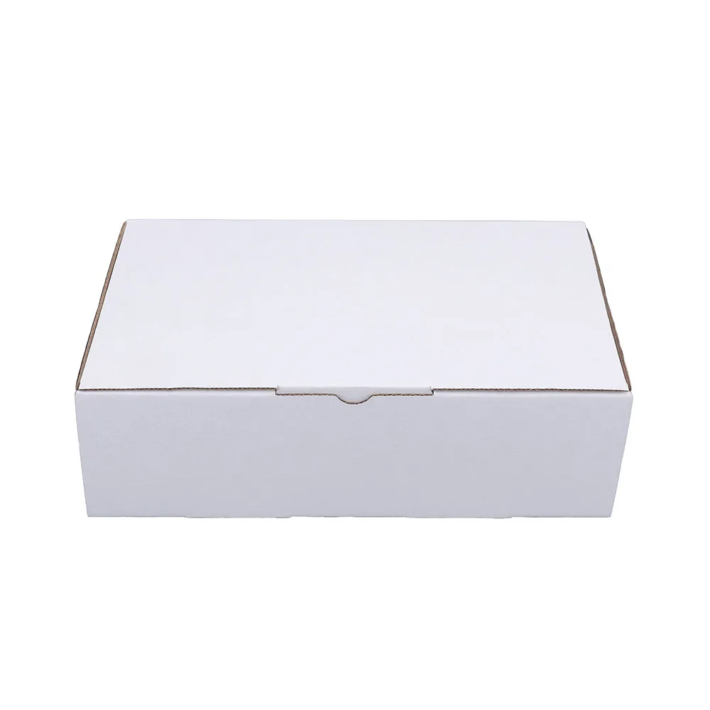 100pcs 240 x 125 x 75mm Diecut White Mailing Box B4