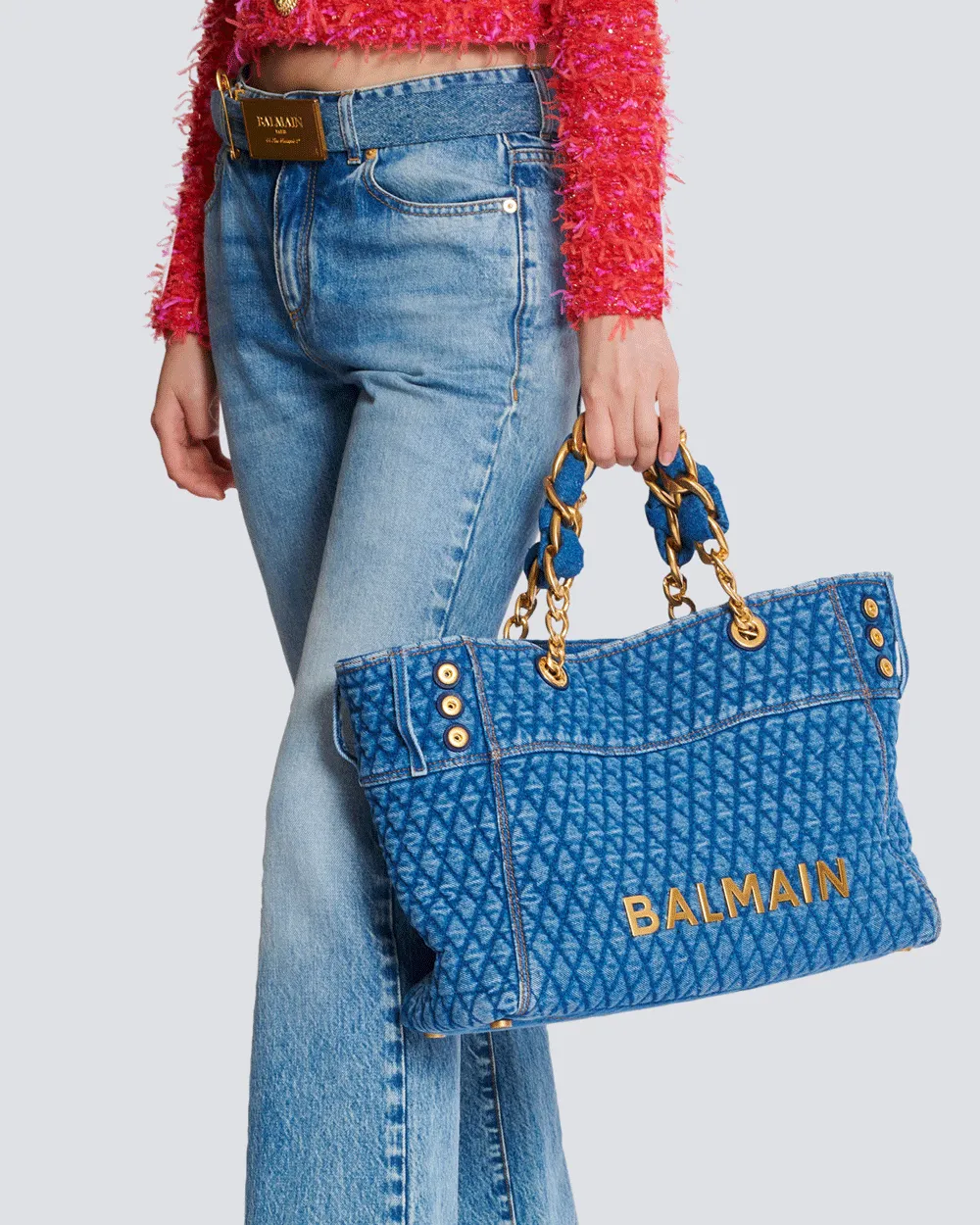 1945 Soft Quilted Tote in Blue Jean