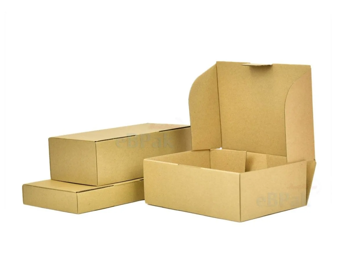 240 x 125 x 75mm Die cut Brown Mailing Box B66