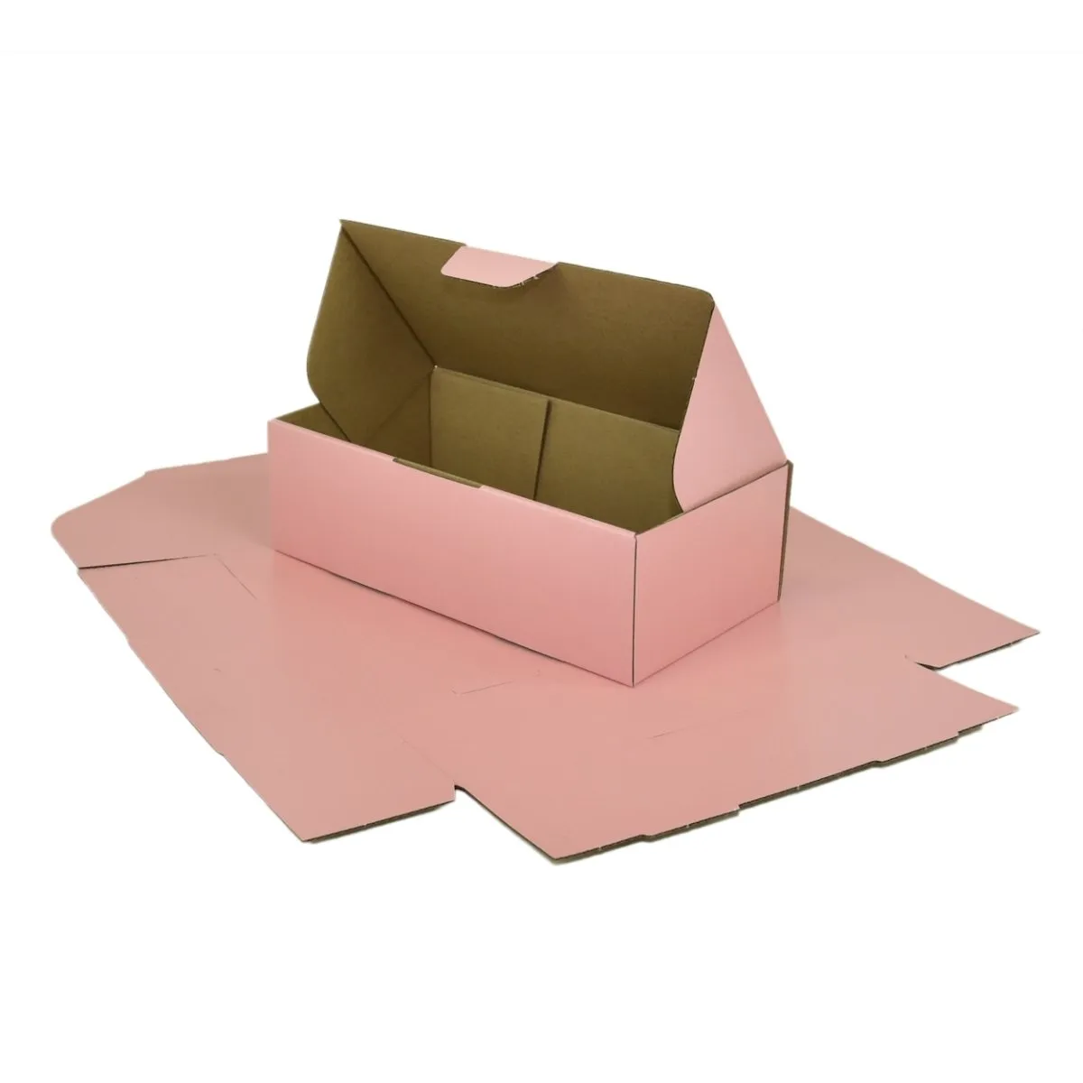 240 x 125 x 75mm Die cut Rose Pink Mailing Box B283