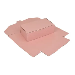 240 x 125 x 75mm Die cut Rose Pink Mailing Box B283