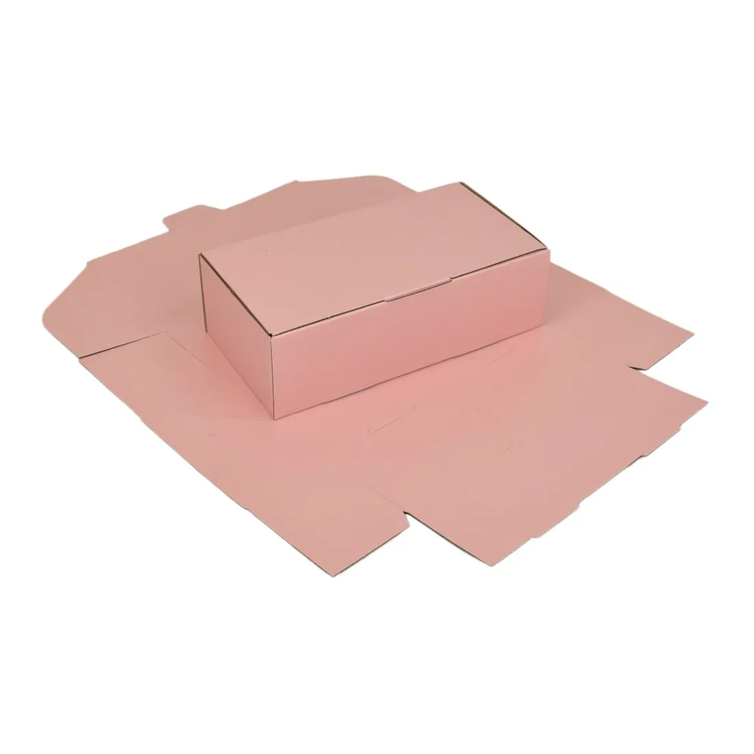240 x 125 x 75mm Die cut Rose Pink Mailing Box B283