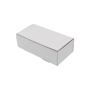 240 x 125 x 75mm Die cut White Mailing Box Eco Friendly B82