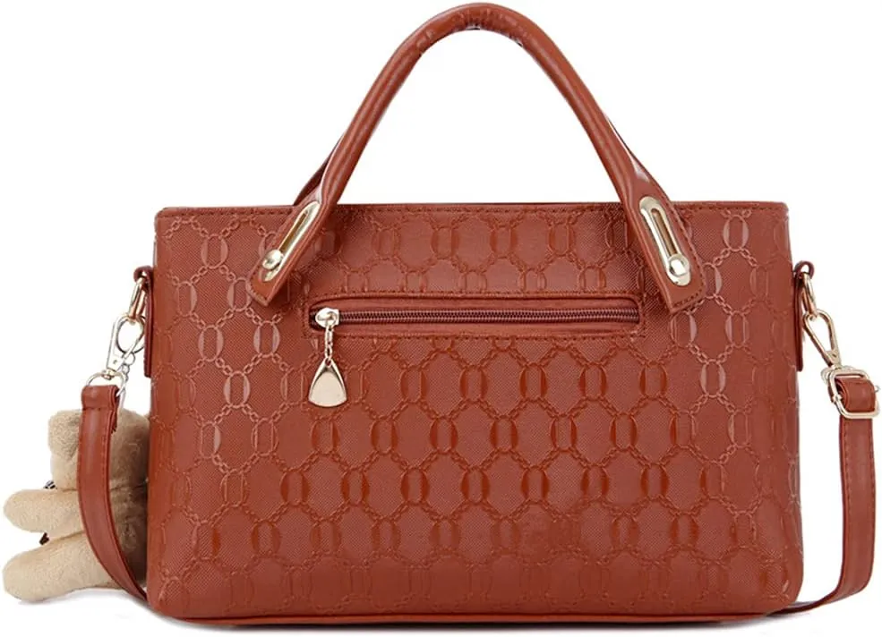 4pcs Set Handbags for Women Shoulder Bag Purse Card Holder Shopper Tote Satchels