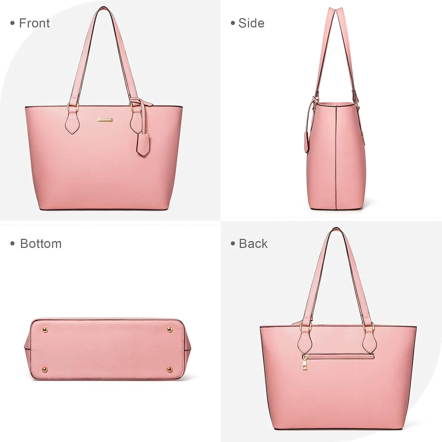 4PCS Women Fashion Handbags Purses Wallet Shoulder Bags Casual Tote Bag Crossbody Bags, Handbag Set Gift for Ladies Girls