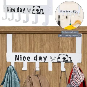 6 Hanger Rack Steel pc White) Full range (2 / Hook Customer-approved Hook Door Carbon Heavy-Duty /