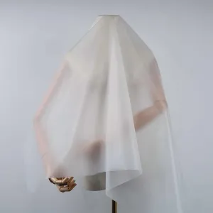 8mil Thickness Frosted TPU Fabric Matte Translucent Film Windproof Waterproof Raincoat Dress Creative Designer's Fabric 54 Inches Wide - 1 Yard Folded