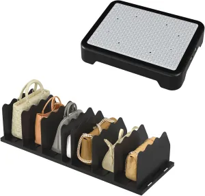 Adjustable Purse Organizers for Closet, Clear Handbag Shelf Dividers Non-Slip Step Stool for Elderly, Indoor/Outdoor Non-Slip Step Platform Assistive Devices for Adults and Elderly