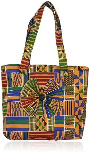 African Ethnic Print Women Tote Shoulder Bags Casual Handbag