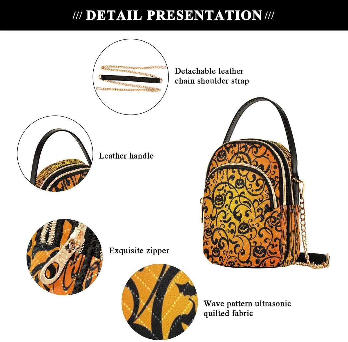 ALAZA Crossbody Bag Small Shoulder Handbags Leather Purse for Women