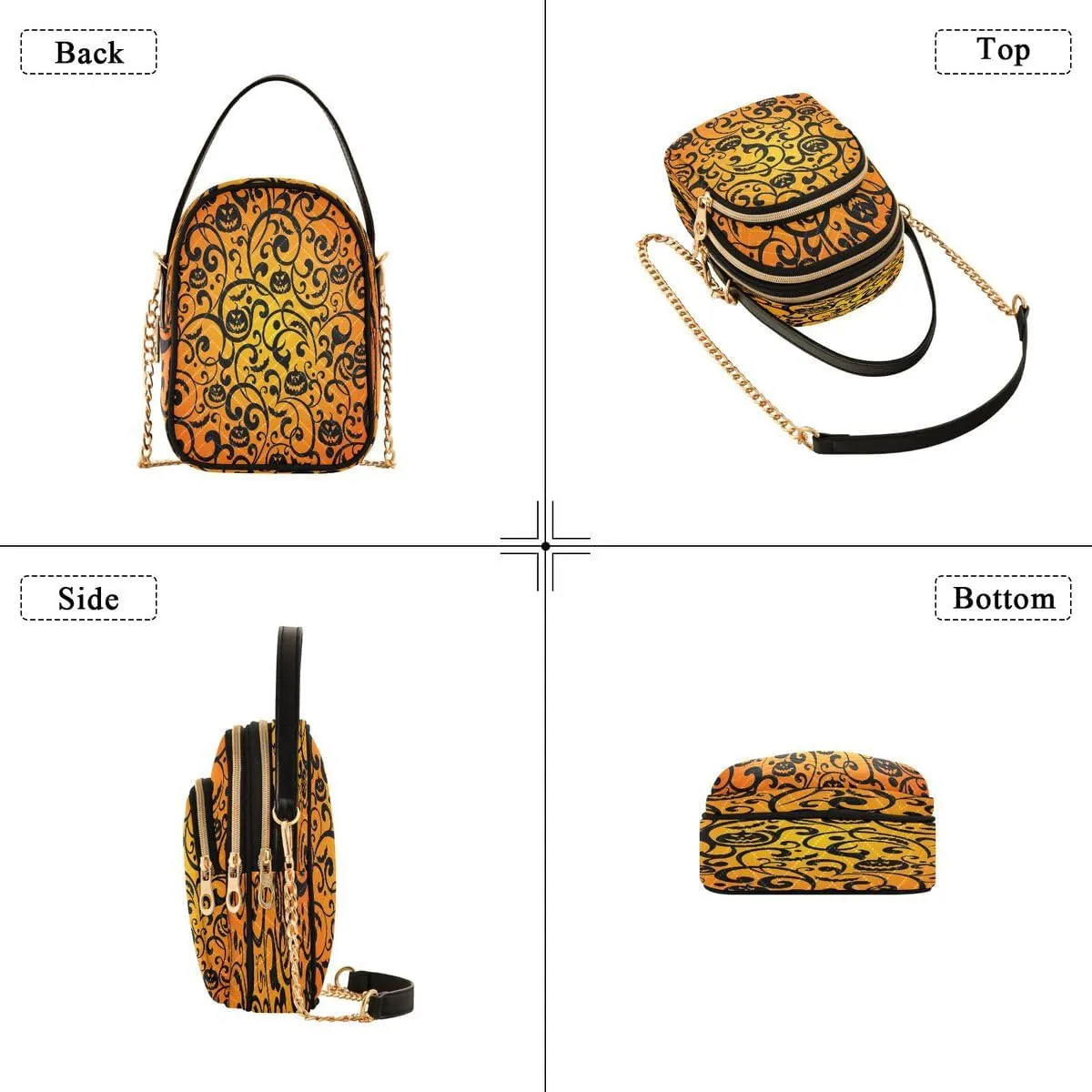 ALAZA Crossbody Bag Small Shoulder Handbags Leather Purse for Women