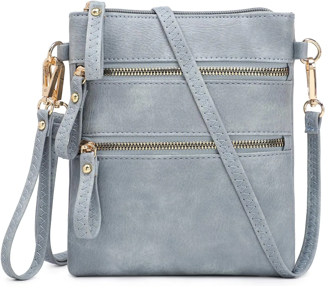 AMELIE GALANTI womens small crossbody strap handbag bag,Soft Leather Fabric Delicate Durable Fashion Design