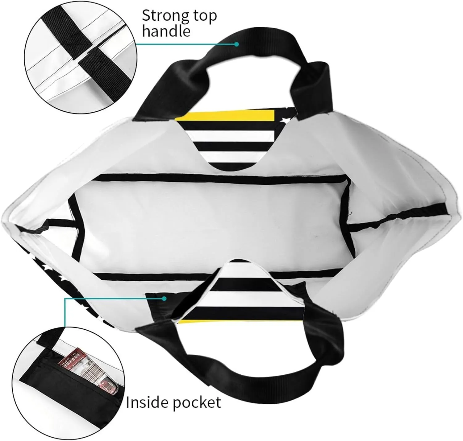 American Motorcycle Flag Dirt Bike Women's Tote Bag Large Capacity Single Shoulder Bags Handbag for Shopping Work