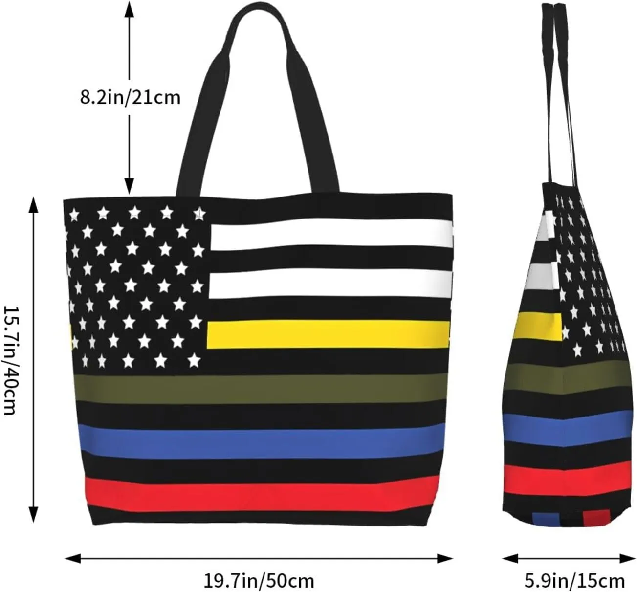 American Motorcycle Flag Dirt Bike Women's Tote Bag Large Capacity Single Shoulder Bags Handbag for Shopping Work