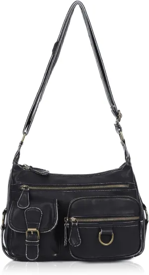 Angel Barcelo Cross body Shoulder Bag Women Soft PU Leather Purses and Handbags