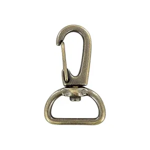 Antique Brass Swivel Lever Snap 3/4 Inch