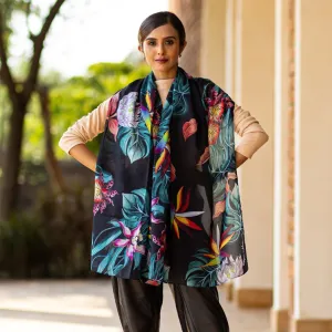 Anuschka Printed Chiffon Scarf