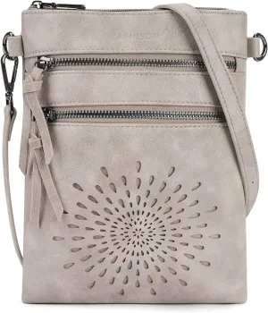 APHISON Crossbody Purse for Women, Vegan Leather Sunflower Crossbody Phone Handbags with Adjustable Strap