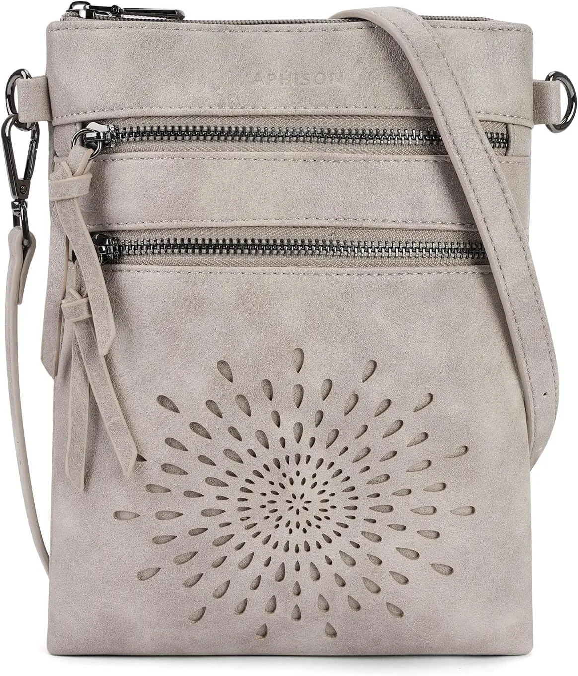 APHISON Crossbody Purse for Women, Vegan Leather Sunflower Crossbody Phone Handbags with Adjustable Strap