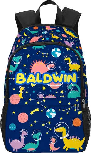 Artsadd Custom Backpack with Name Personalized Kid's Name School Backpack School Bag for School Casual Bookbags for Back to School Casual Travel Picnic（design06）