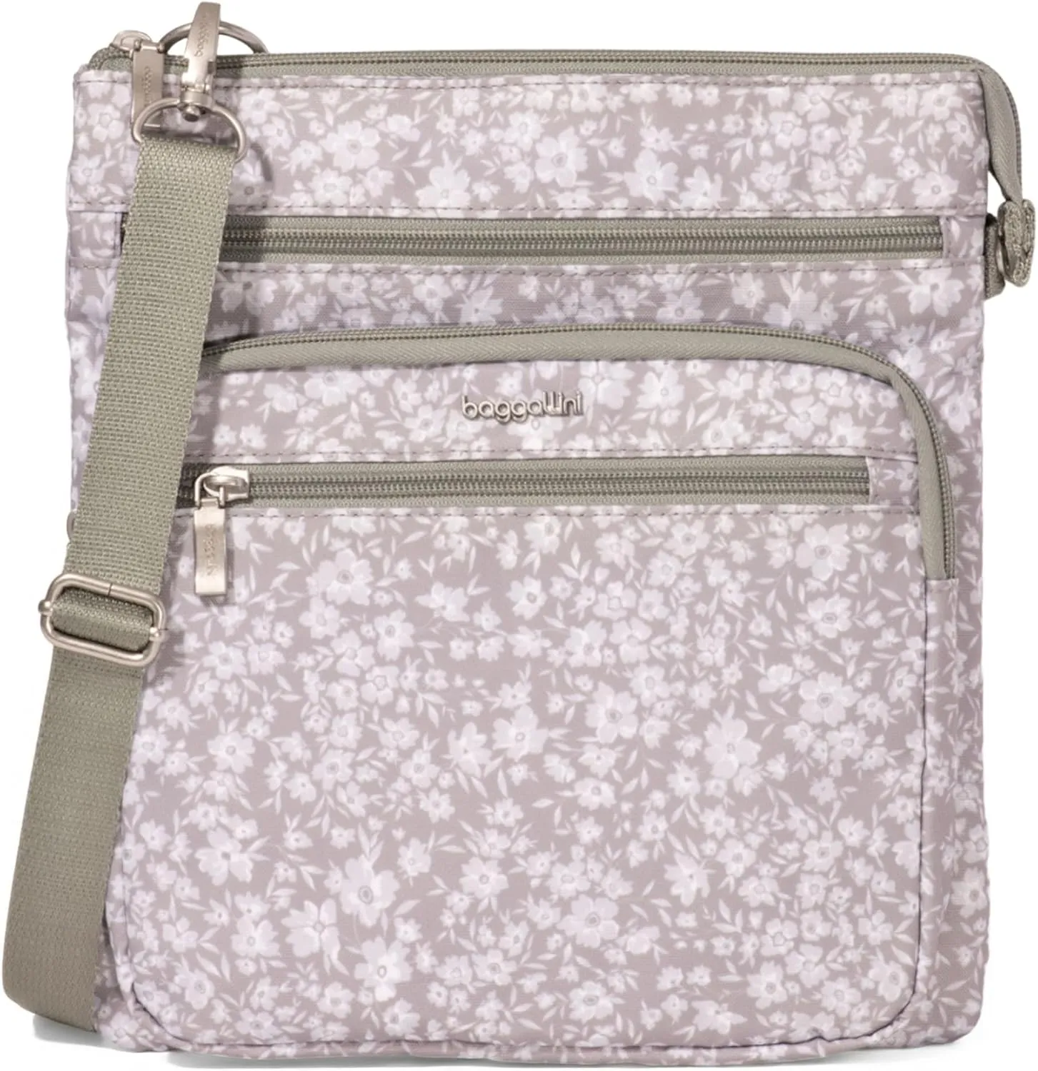 Baggallini Crossbody Bag for Women 10" X 10.7" Lightweight Handbags with RFID Card Slots Interior Divider