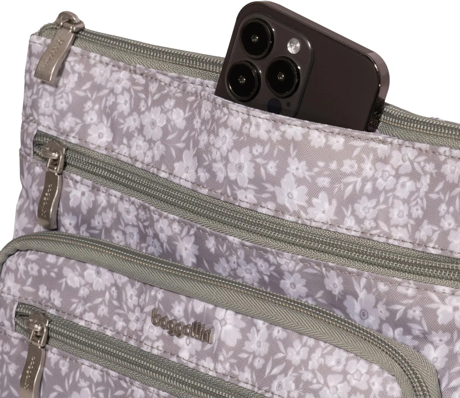 Baggallini Crossbody Bag for Women 10" X 10.7" Lightweight Handbags with RFID Card Slots Interior Divider