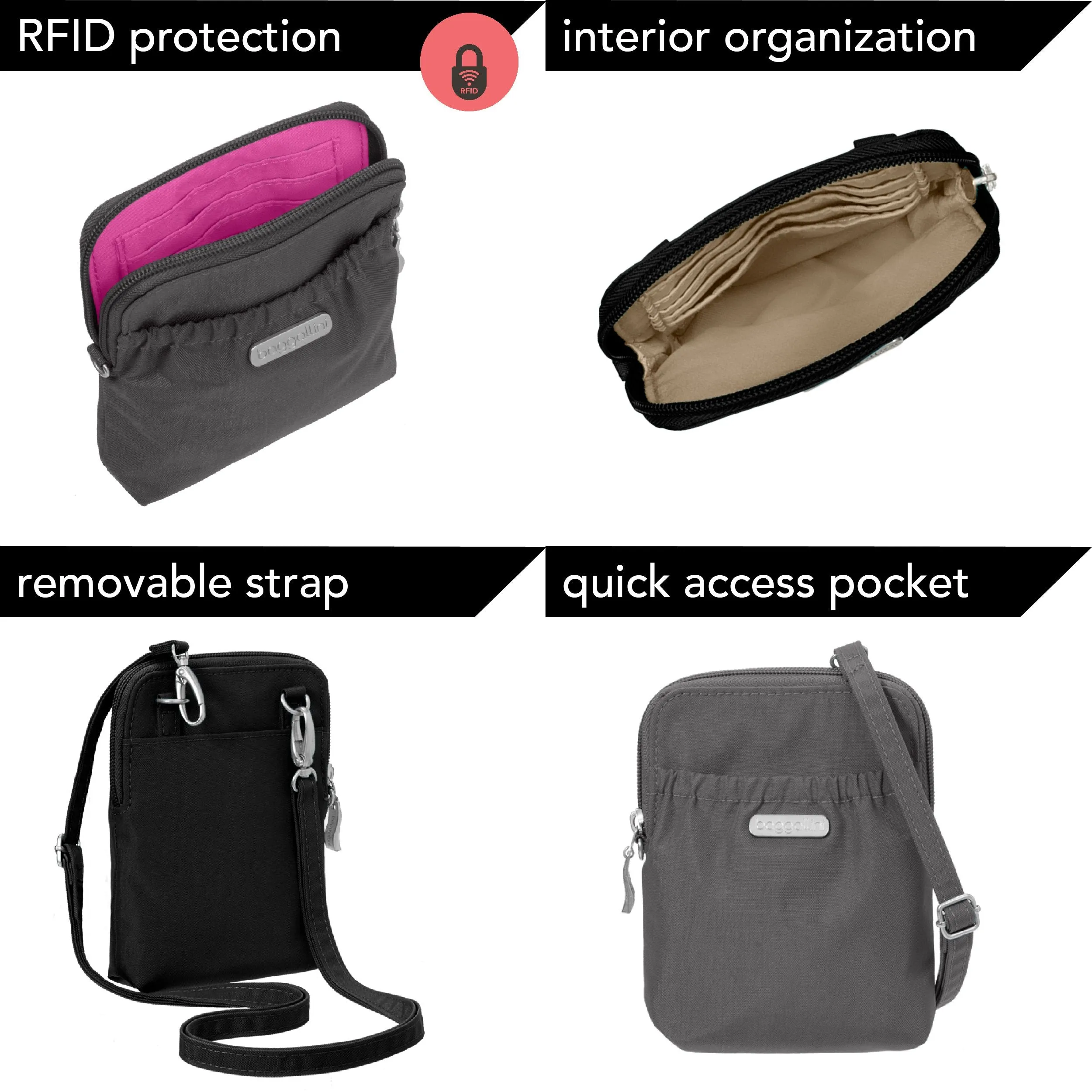 Baggallini RFID Bryant Pouch