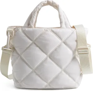 BAGSMART Crossbody Bags for Women, Lightweight Small Purses for Women, Quilted Puffer Tote Handbags for Daily Use,Shop,Travel