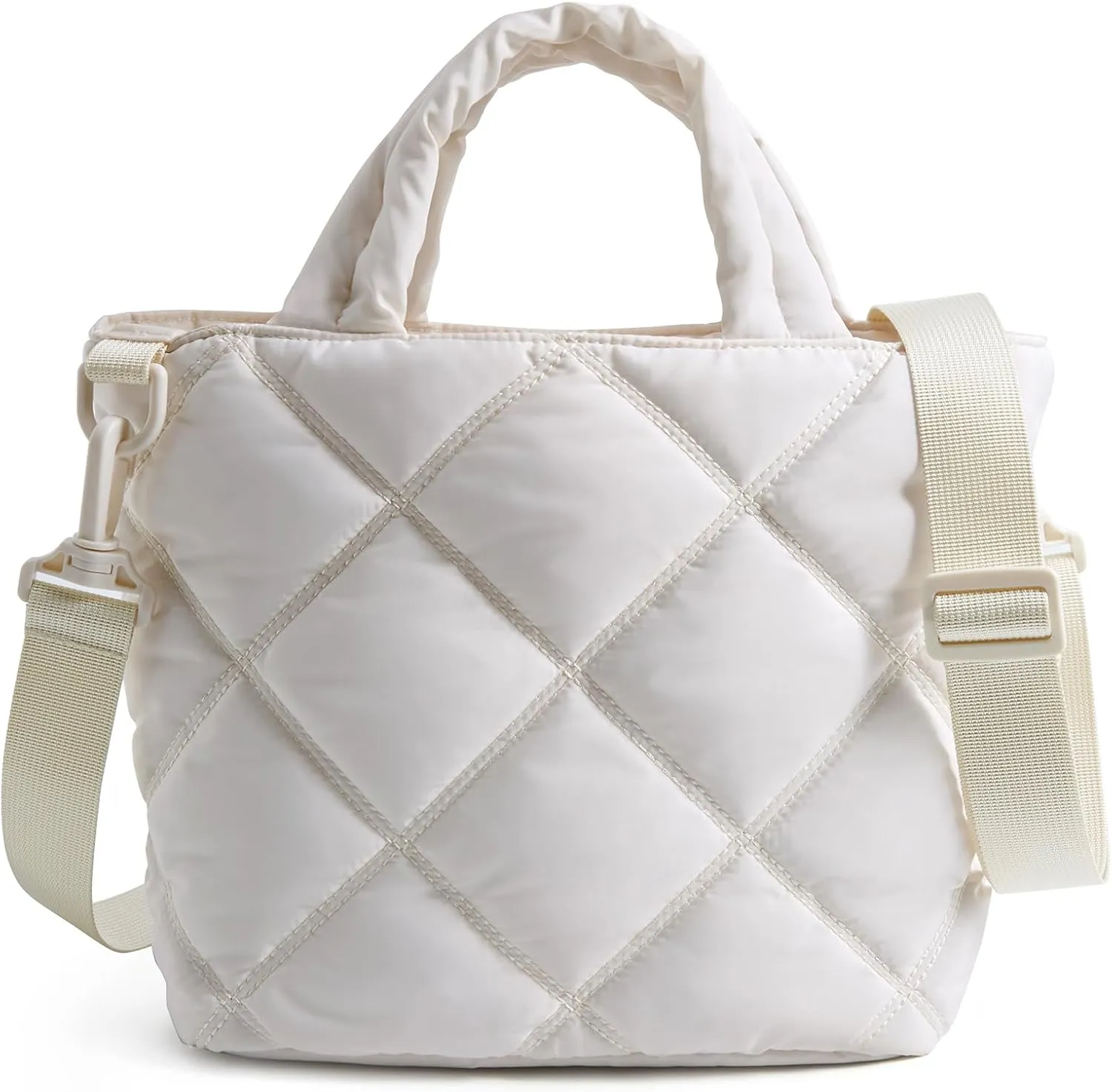 BAGSMART Crossbody Bags for Women, Lightweight Small Purses for Women, Quilted Puffer Tote Handbags for Daily Use,Shop,Travel