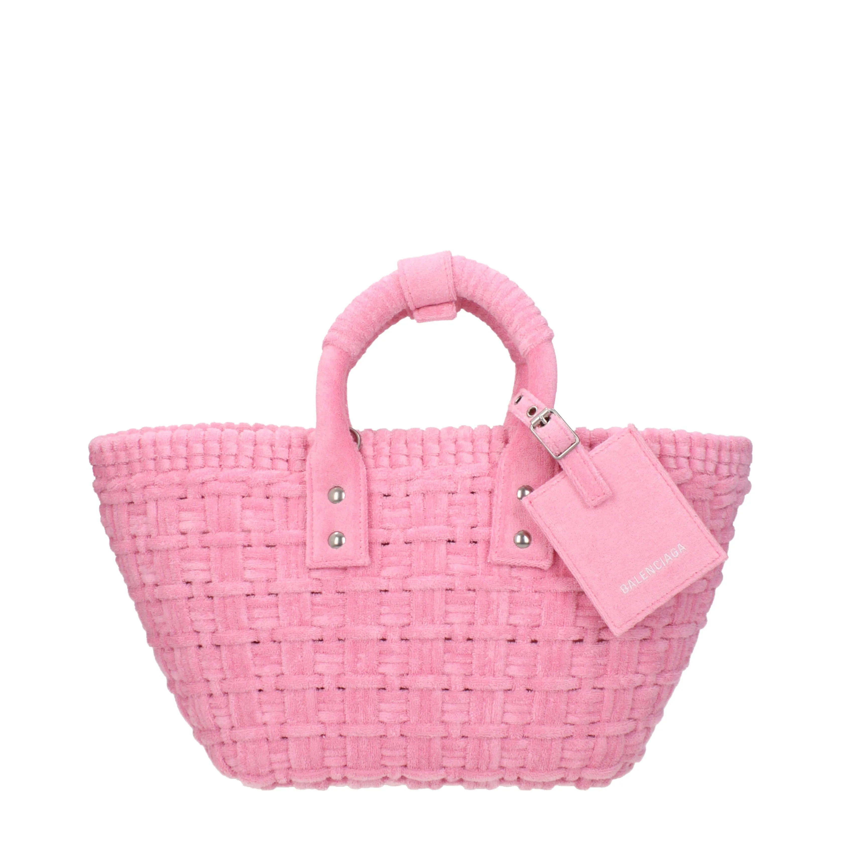 Balenciaga Hand Bags Bistro Basket Women Sponge Pink/Pink Soft