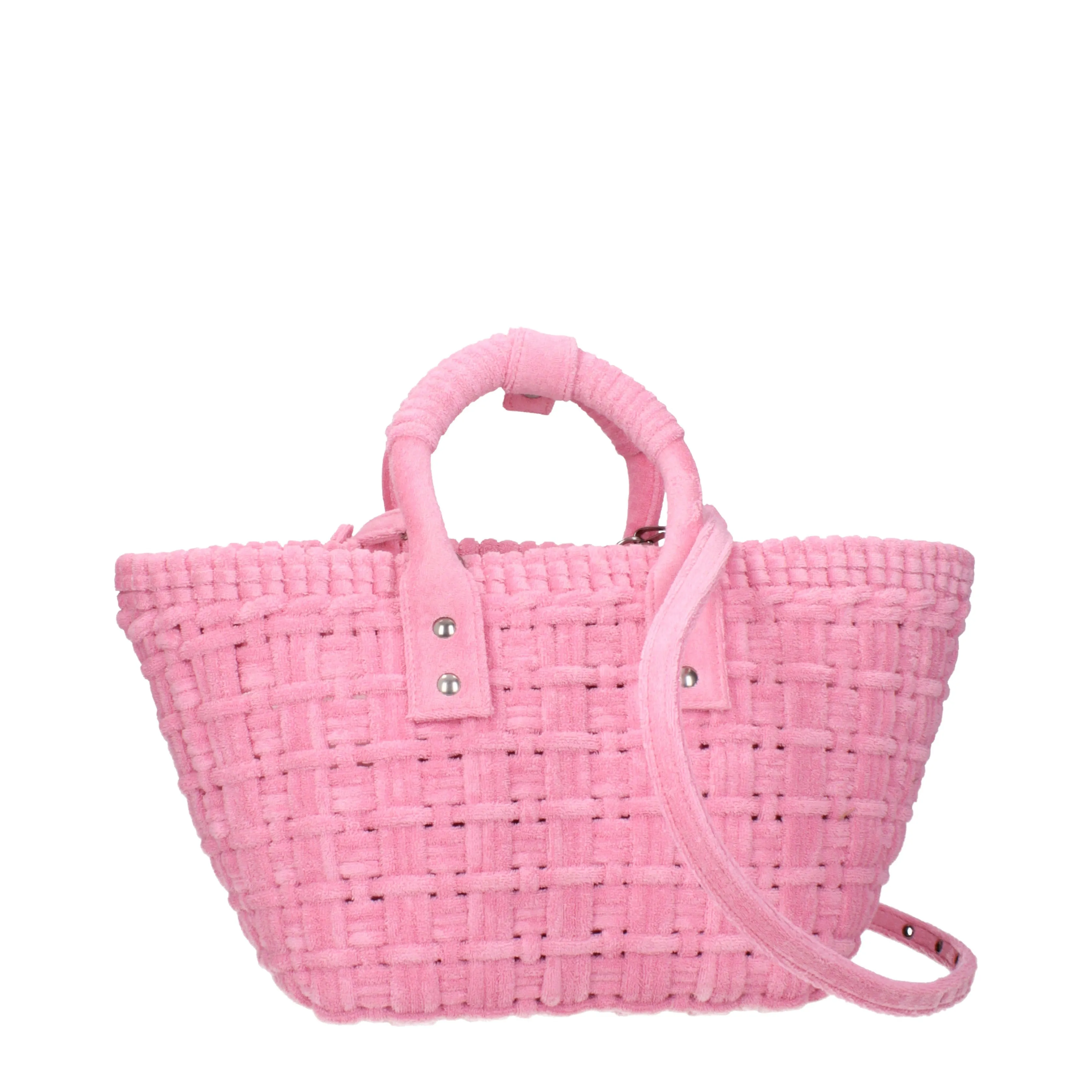 Balenciaga Hand Bags Bistro Basket Women Sponge Pink/Pink Soft