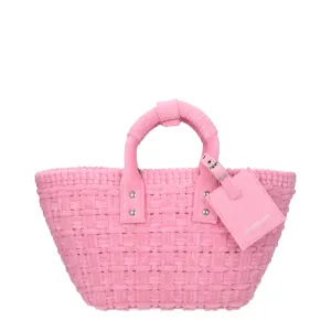 Balenciaga Hand Bags Bistro Basket Women Sponge Pink/Pink Soft