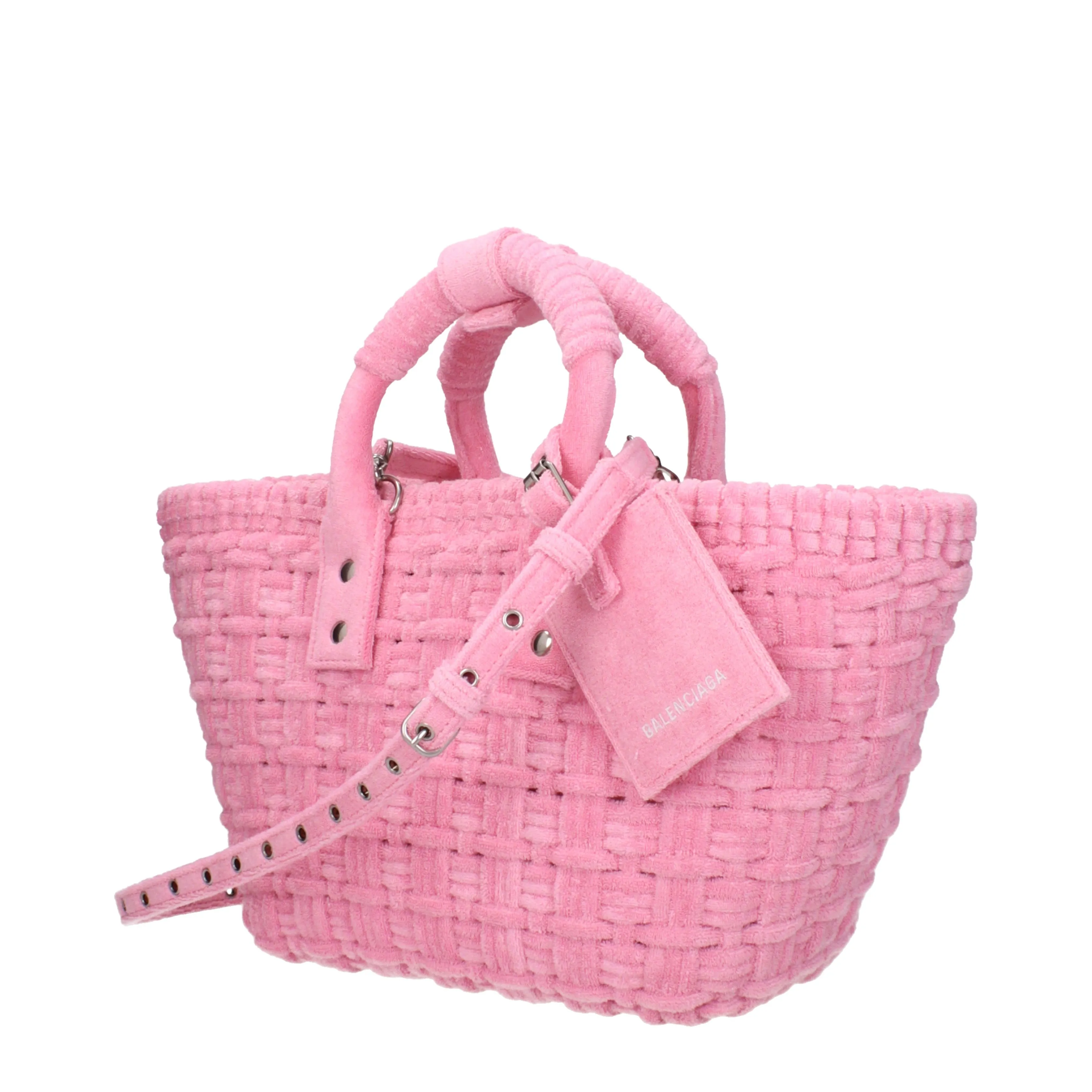 Balenciaga Hand Bags Bistro Basket Women Sponge Pink/Pink Soft