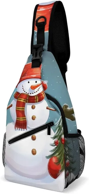 Beach Sunrise Crossbody Sling Bag, Travel Backpack, Hiking Sling Bags, Chest Bag, Shoulder Bags, Daypack