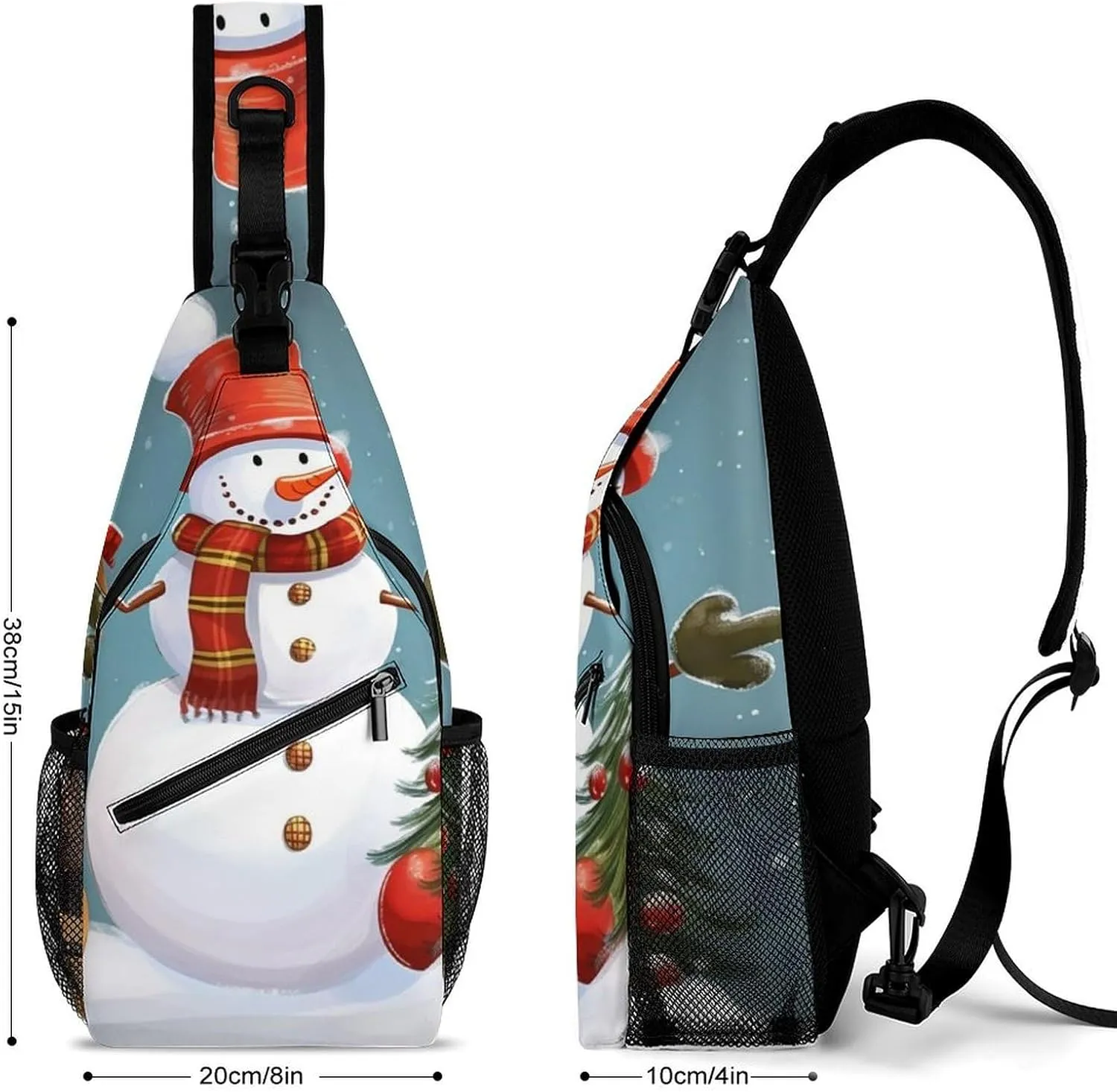 Beach Sunrise Crossbody Sling Bag, Travel Backpack, Hiking Sling Bags, Chest Bag, Shoulder Bags, Daypack