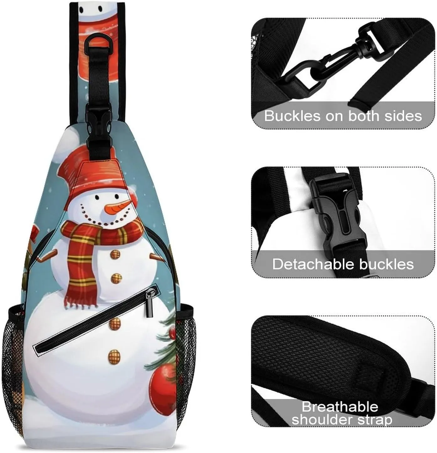 Beach Sunrise Crossbody Sling Bag, Travel Backpack, Hiking Sling Bags, Chest Bag, Shoulder Bags, Daypack