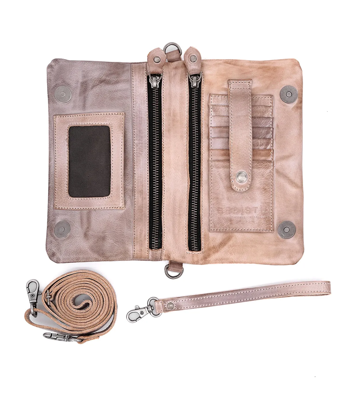 'Bedstu' Women's Cadence Purse - Light Grey Rustic