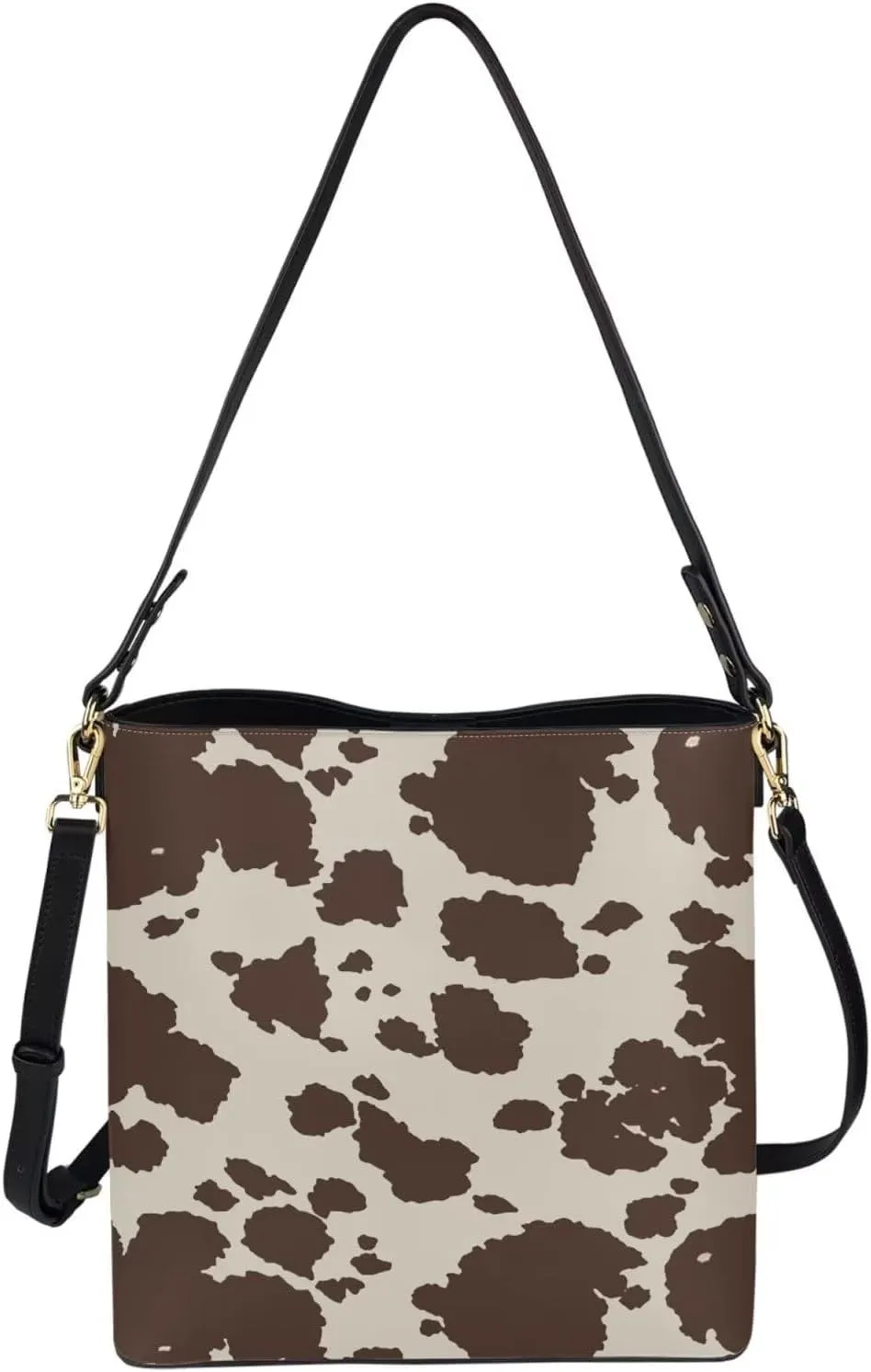 Belidome Women‘s Crossbody Handbags Pu Leather Bucket Shoulder Bag Lightweight Durable